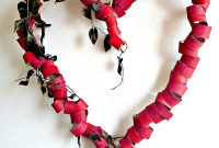 Upcycled Heart Wreath from Toilet Paper Rolls