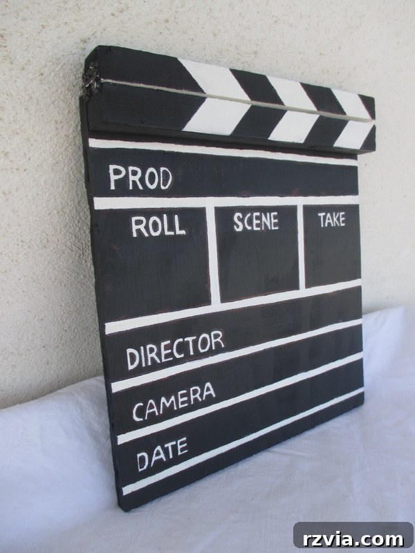 A wrapped gift for a friend, a DIY Clapperboard, A sound of inspiration www.theboondocksblog.com
