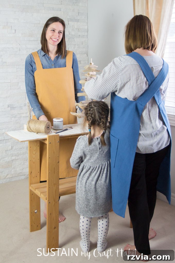 Fresh Starts, Fresh Faces 7 DIY utility apron sewing pattern, a useful craft project for organizing tools.