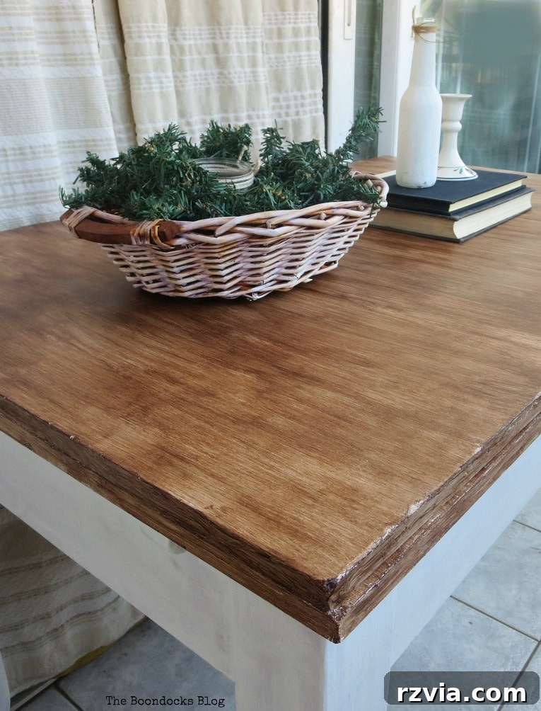 Fresh Starts, Fresh Faces 8 Transforming an old laminate table with gel stain, a popular DIY tutorial for furniture renovation.