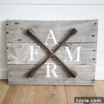 Customizable pallet wood farmhouse sign for home decor