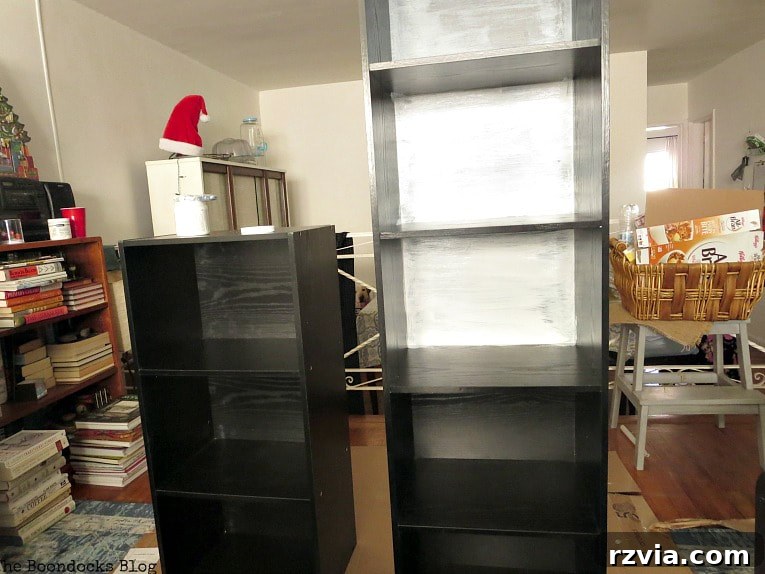 Effortless Cubby Storage Refresh 3 Black laminate cubby storage before painting