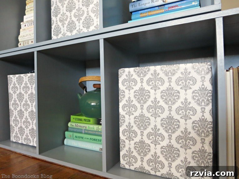 Effortless Cubby Storage Refresh 6 Finished cubby storage unit after painting