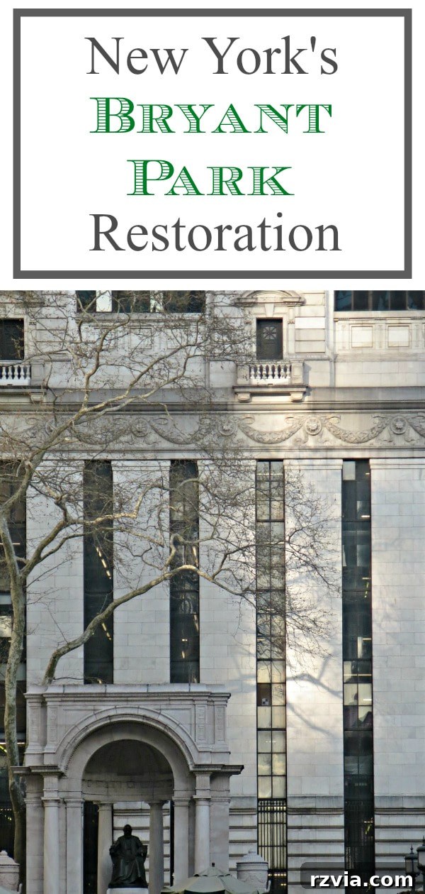 A compelling photo essay on Bryant Park in Midtown Manhattan, New York, and its surrounding areas, featuring keywords for travel, photography, and public parks.