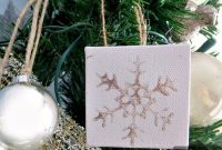 DIY Winter Wonders: Mini Canvas Snowflakes