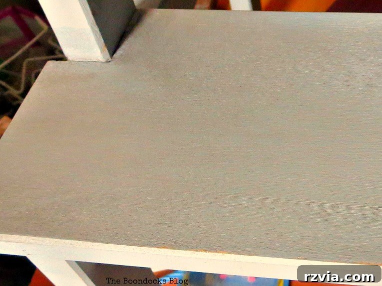 Your Ikea Bekvam Step Stool Reinvented 11 Demonstrating the warm, antiqued look achieved by applying dark wax on the left side of the Ikea Bekvam step stool.