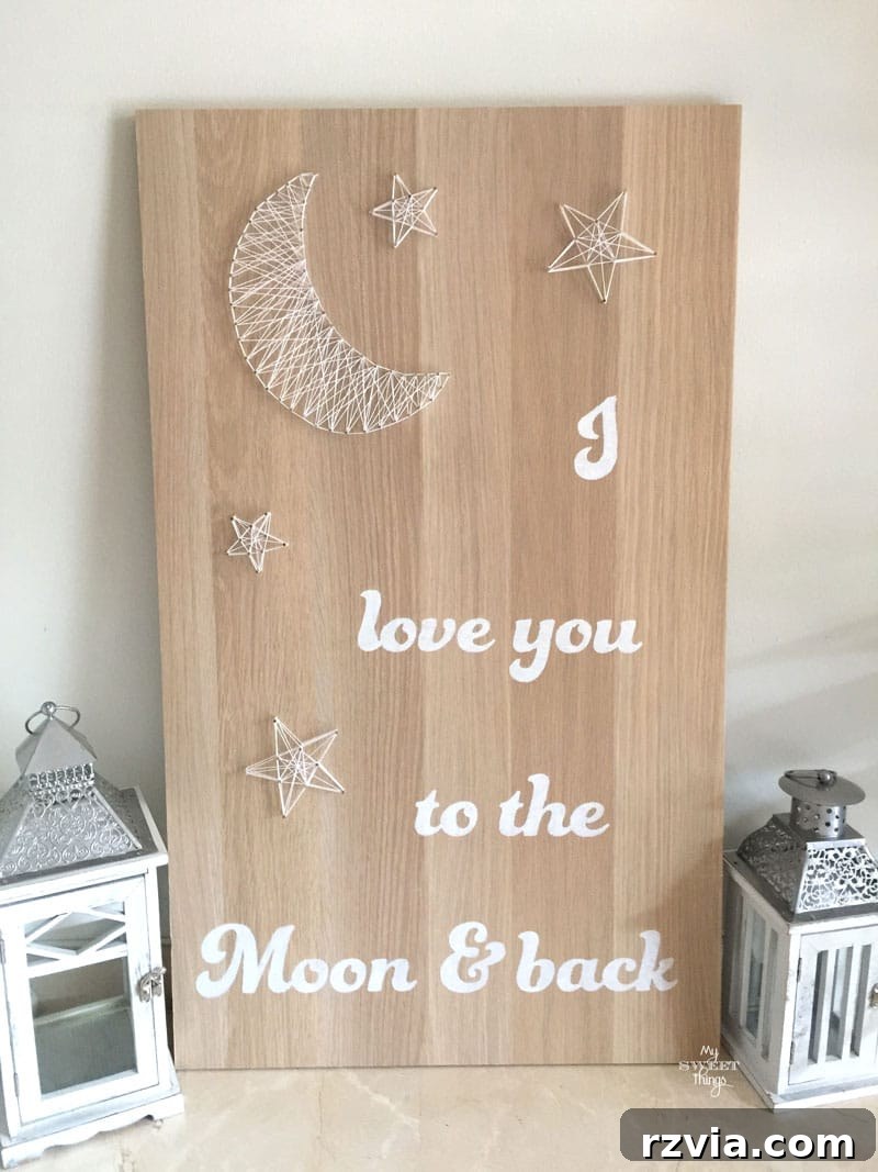 Impactful DIY Valentine's Day sign by Sweet Things, a versatile handmade gift or home decor item for year-round display.