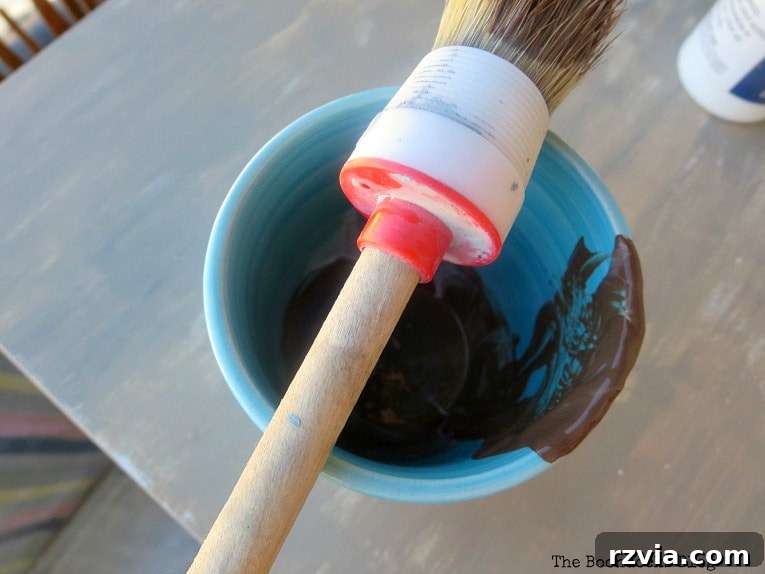 Stunning Black Ikea Malm Dresser Makeovers 13 Mixing the multi-purpose sealer and gel stain together to create a robust and richly colored finish.