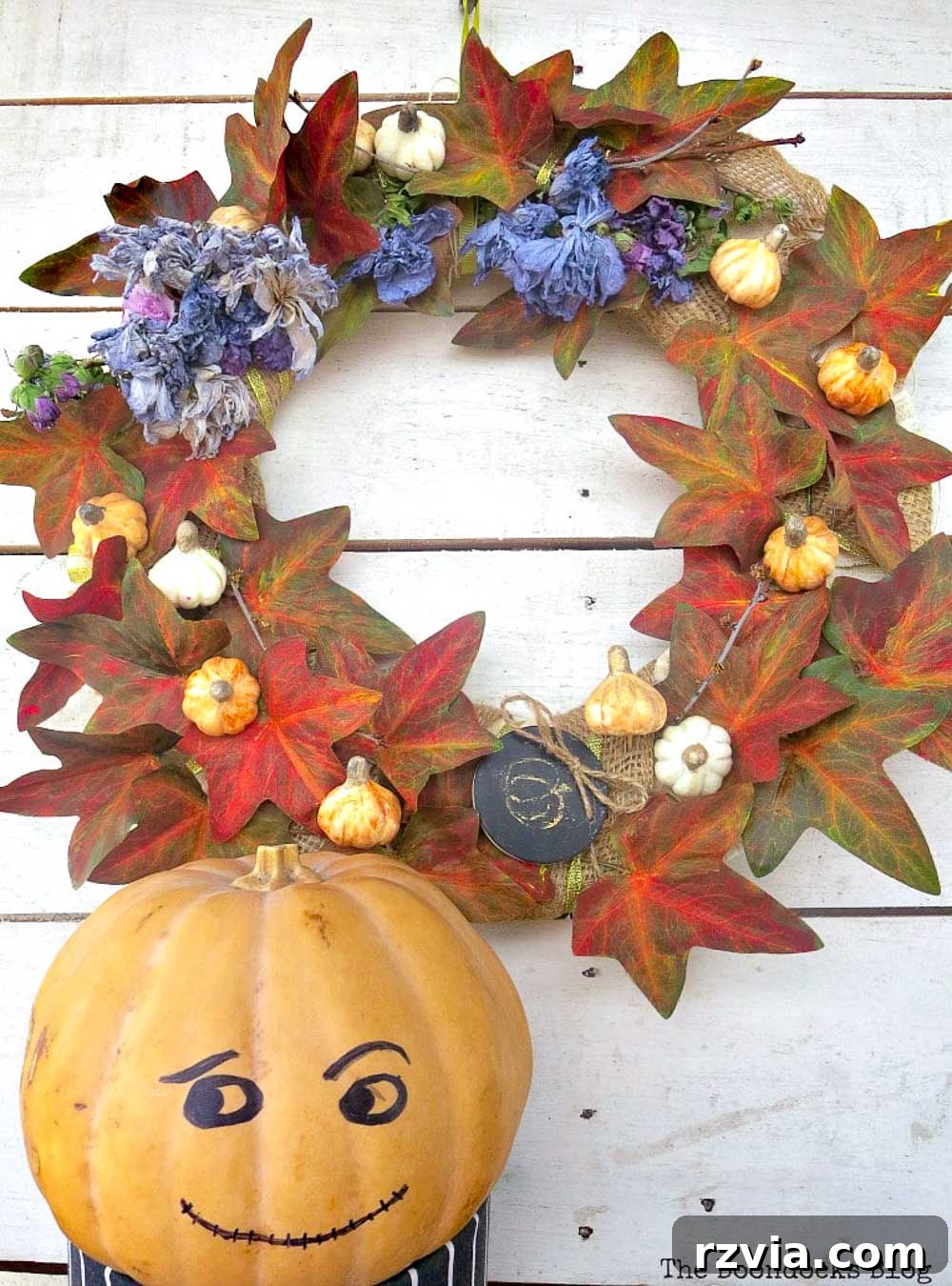 Dollar Store Vine Transformed into a Gorgeous Fall Wreath 2 A green dollar store ivy vine transformed into a beautiful DIY fall wreath with a bit of paint and supplies found at home, a perfect upcycling project for autumn.