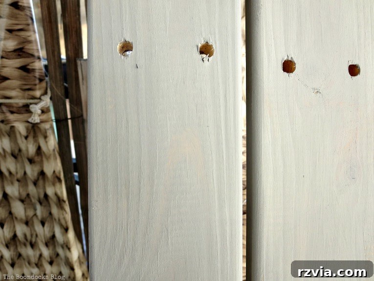 Elevate Your IKEA Hejne Shelf With A Fresh Coat Of Paint 11 Wood grain showing through the paint.