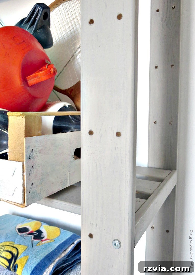 Elevate Your IKEA Hejne Shelf With A Fresh Coat Of Paint 15 Angled photo of wood.