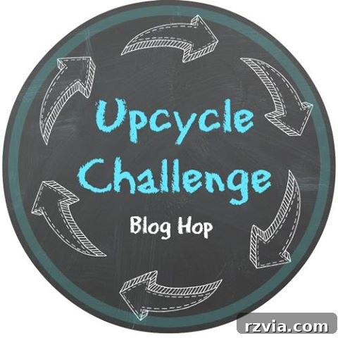Copper Pot Upcycling Nightmares 3 Upcycle Challenge Blog hop logo, inviting readers to explore creative repurposed projects