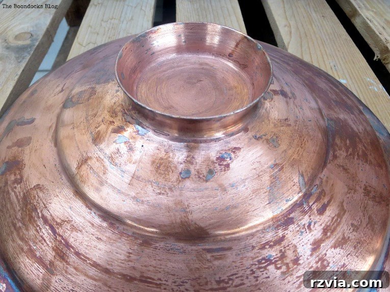 Copper Pot Upcycling Nightmares 7 Shiny, clean vintage copper pot lid, still posing the mystery of its original use