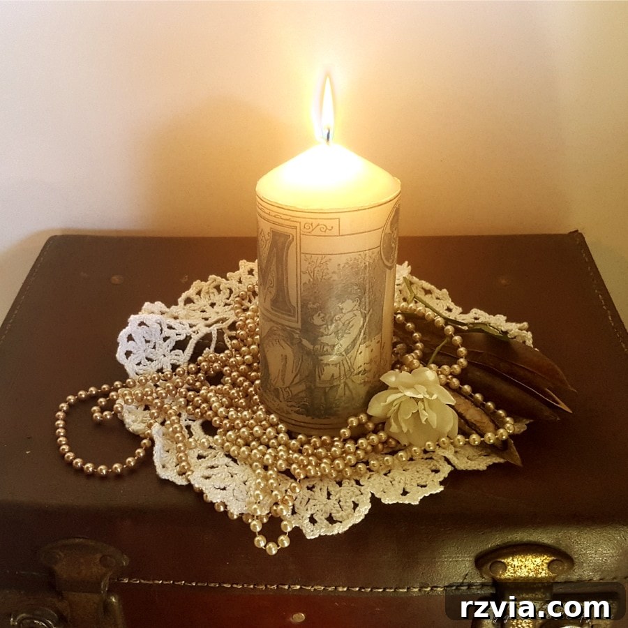 Creative DIY Presents Mom Will Adore 15 Personalized candle, a heartfelt and relaxing DIY gift idea to end Mom's special day.