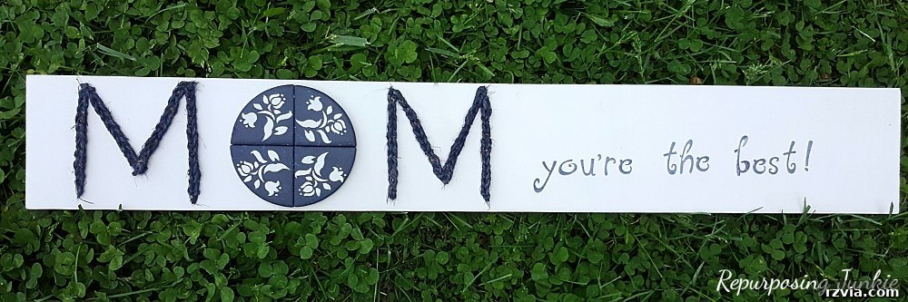 Creative DIY Presents Mom Will Adore 6 Handmade wooden sign proclaiming 'Mom is the Best,' a heartwarming and personalized Mother's Day gift.