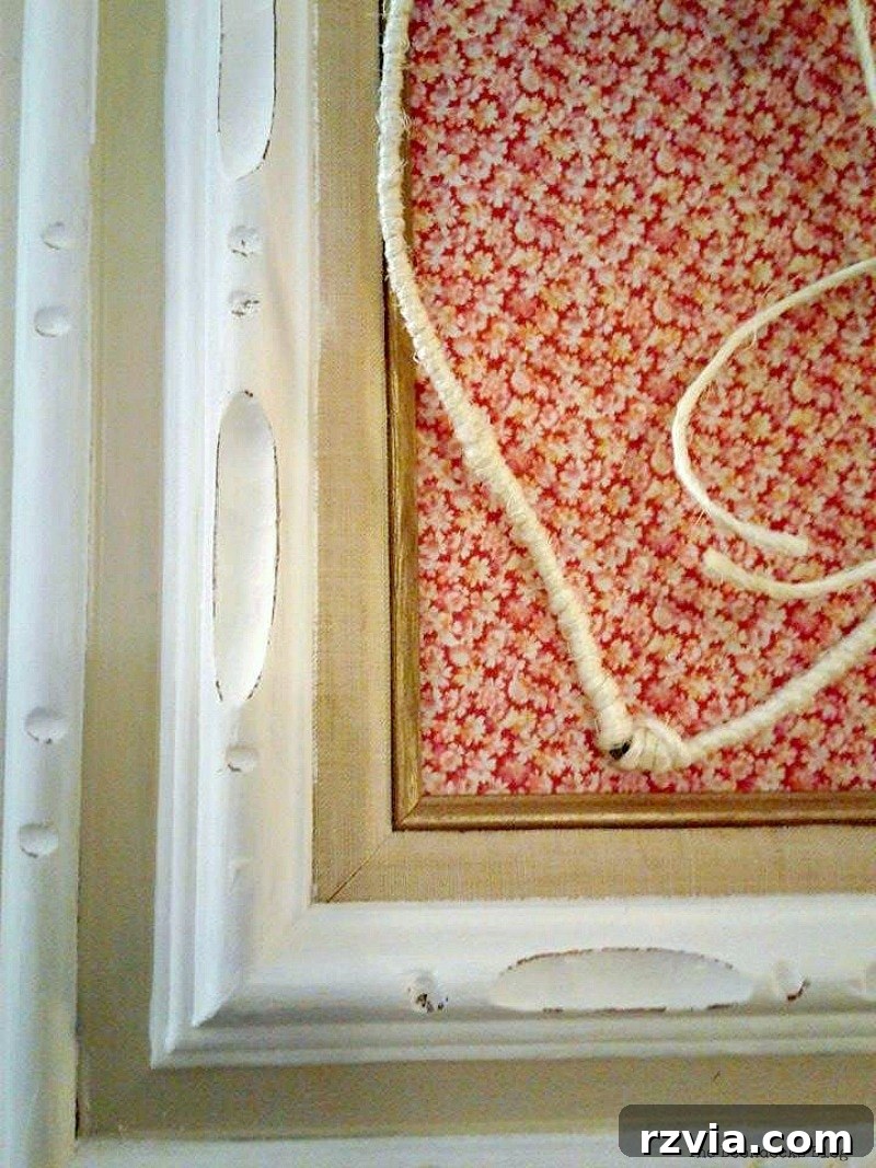 DIY Valentine Heart Frame 14 Close-up detail of the distressed frame, adding a vintage feel to the Valentine's decor