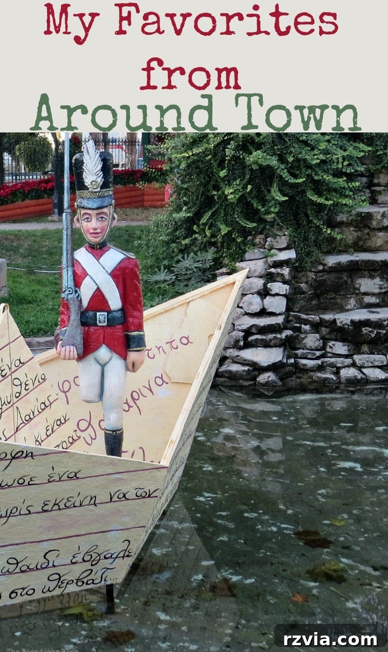 My Town's Best Kept Secrets 24 Pinterest-worthy image showcasing Christmas park and shabby chic store decor