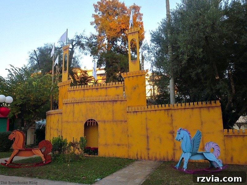 My Town's Best Kept Secrets 5 Enchanting castle centerpiece at the Greek Christmas Park