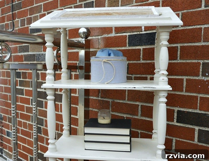 finished dictionary stand, How to Upcycle a Dictionary Stand with Chalk Paint www.theboondocksblog.com