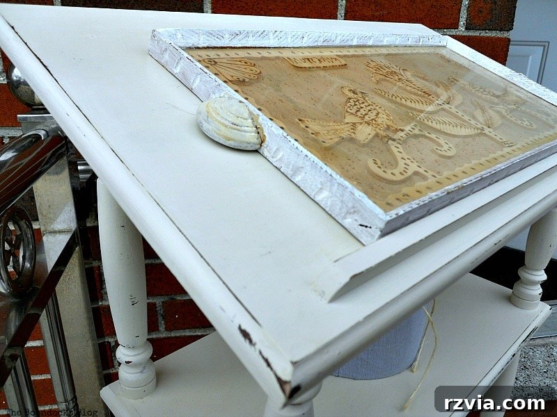 other corner distressed, How to Upcycle a Dictionary Stand with Chalk Paint www.theboondocksblog.com
