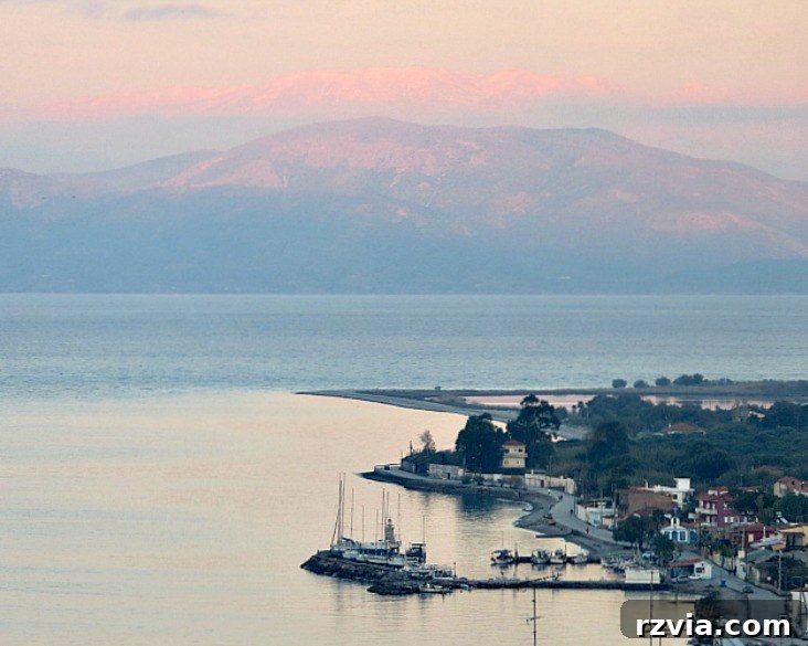 The serene Greek seashore where Epiphany cross-diving takes place