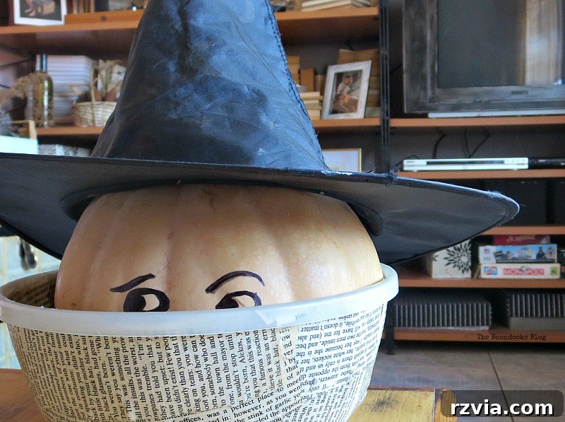 Paranoid Man in the picture, observing the Halloween Wall Unit Decor with skepticism.