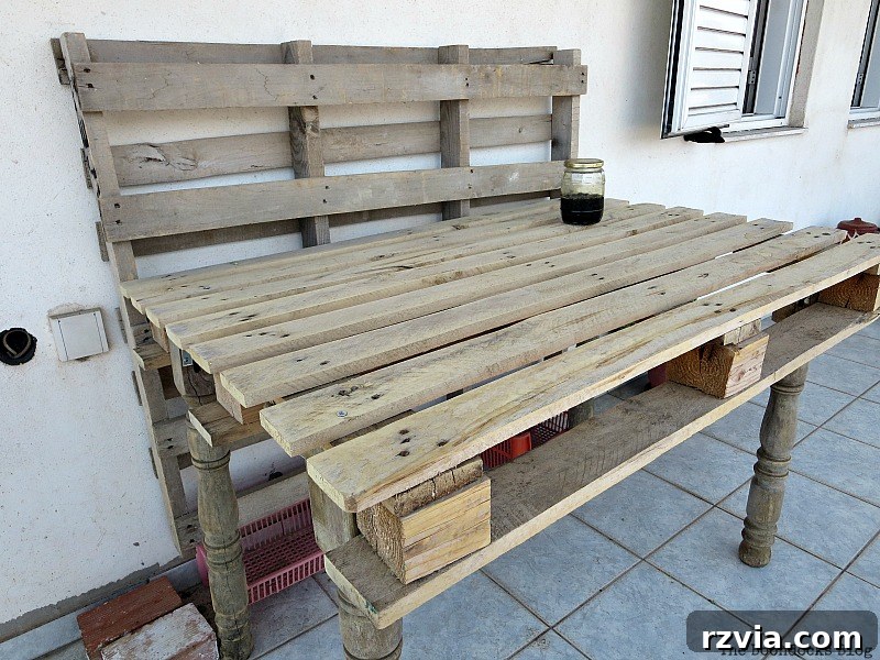 Upcycled Elegance: Crafting a Pallet and Salvaged Wood Table 8 The pallet wood before applying the natural wood stain, showing its raw, unadorned state, ready for transformation. www.theboondocksblog.com