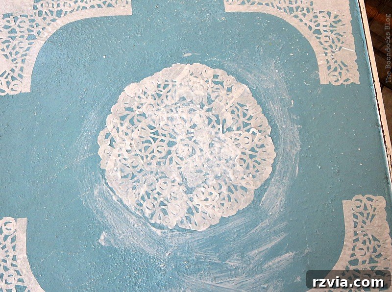 The Mod Podge Effect: Showing the Wet Application Before it Dries Clear | www.theboondocksblog.com
