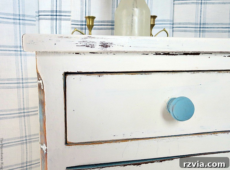Detailed View: Intricate Work on the Doily Top Side Table Makeover | www.theboondocksblog.com
