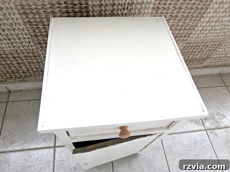 The Top Before: A Closer Look at the Worn Surface of the Side Table | www.theboondocksblog.com