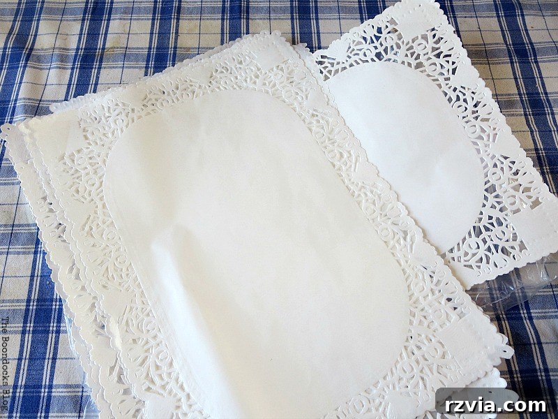Creative Materials: A Stack of Paper Doilies Ready for Decoupage | www.theboondocksblog.com