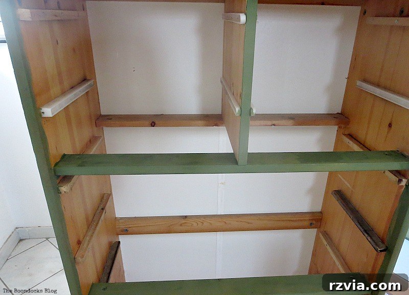Ikea Pine Dresser Makeover 5 First coat of dark green chalk paint applied to the IKEA pine dresser. How to save an Ikea Pine Dresser www.theboondocksblog.com