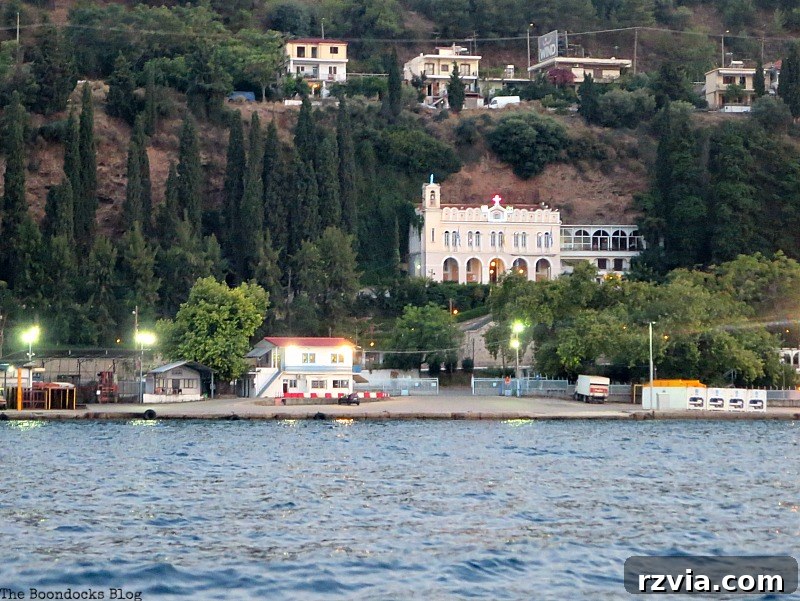 A picturesque church nestled on the rugged side of the coast