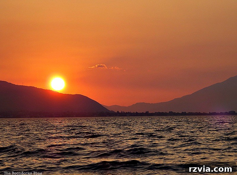 A beautiful closeup of the sunset, capturing its intense colors