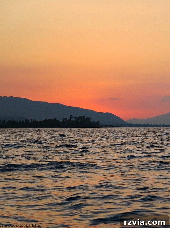 Another perspective of the intense sunset colors, truly spectacular