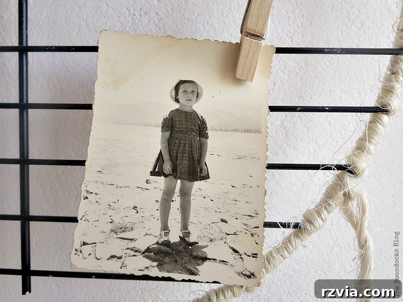 Craft a Heartfelt Photo Display for Dad 8 A nostalgic photo of 'The Twine Lady' at age four, featured on the display