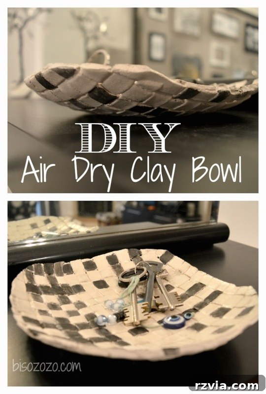 20 Heartfelt DIY Mother's Day Gifts She'll Treasure 10 DIY air dry clay bowl for trinkets, a great Mother's Day gift