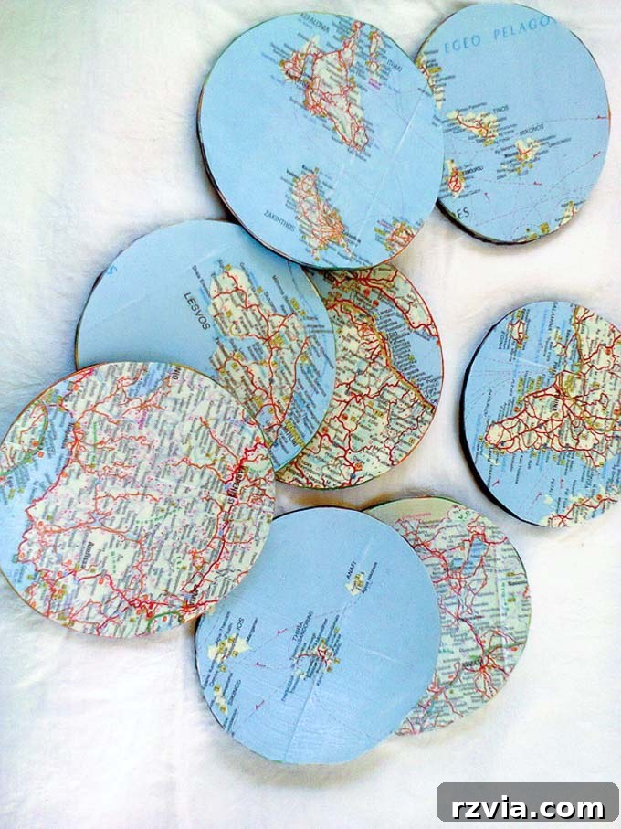 20 Heartfelt DIY Mother's Day Gifts She'll Treasure 13 DIY map coasters made from sentimental maps