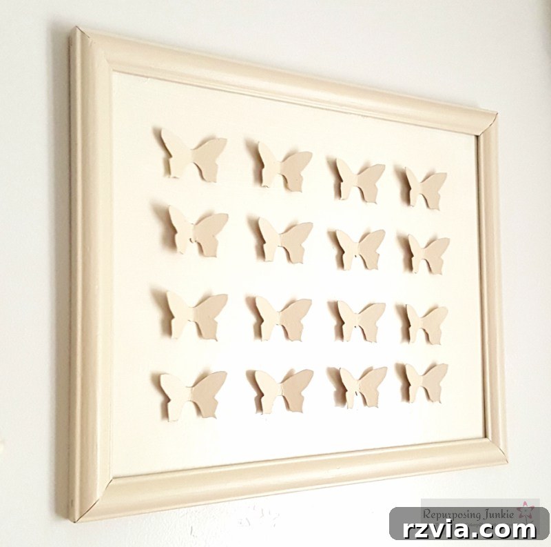 20 Heartfelt DIY Mother's Day Gifts She'll Treasure 16 Framed DIY butterfly decor made from recycled materials