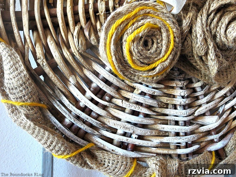 Shabby Chic Wicker Basket Revival 15 The finished 'Crafty Bottom' upcycled wicker piece, displaying its rustic charm.
