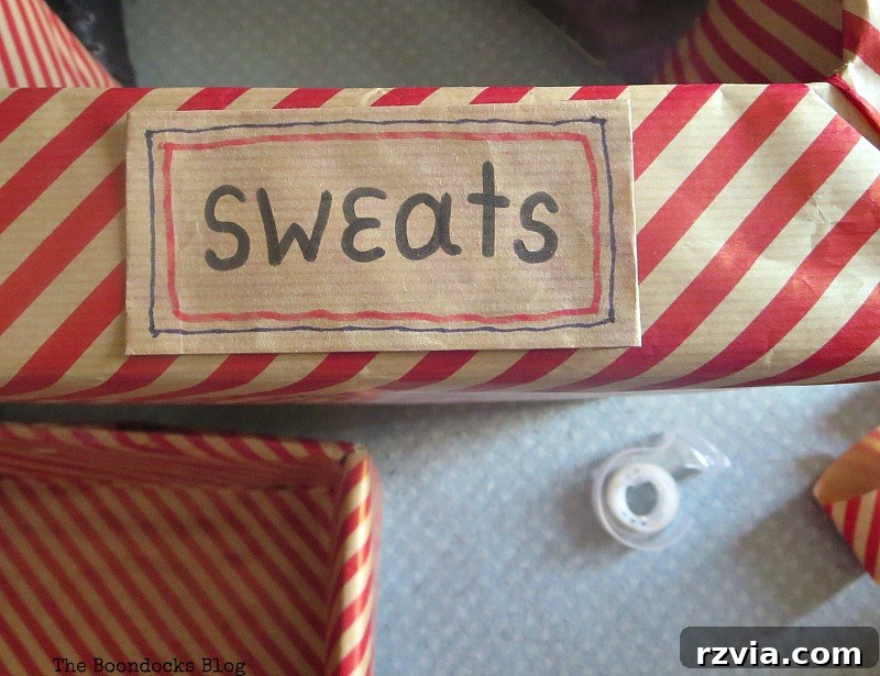 Labels, Pretty Boxes for Organizing Clothes in the Closet www.theboondocksblog.com