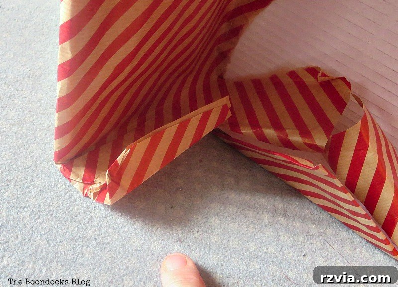 Fold back edges, Pretty Boxes for Organizing Clothes in the Closet www.theboondocksblog.com