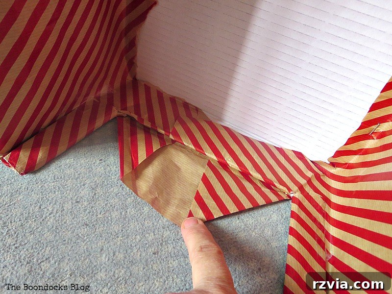 Fold in flap, Pretty Boxes for Organizing Clothes in the Closet www.theboondocksblog.com