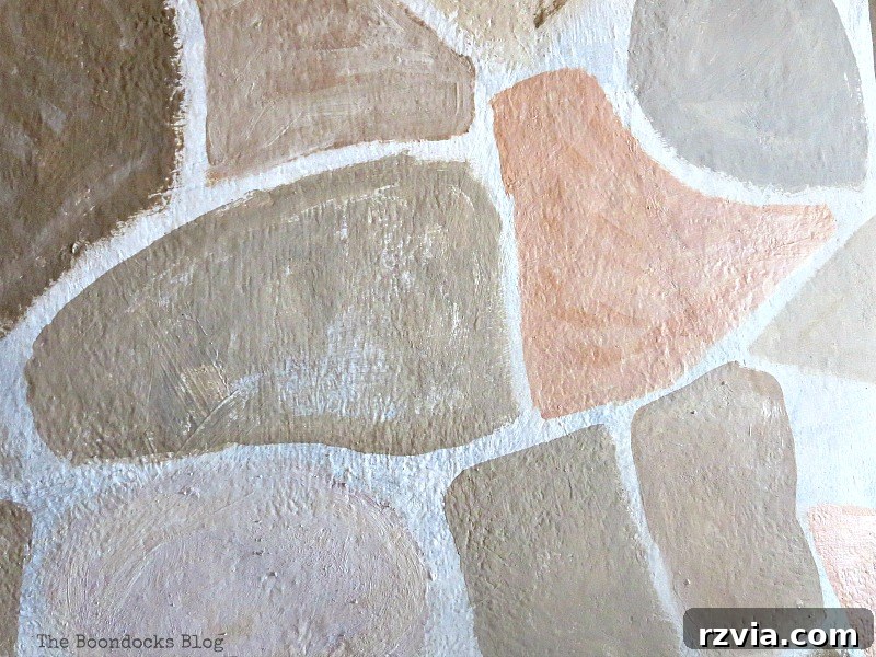 Igniting Style Our Fireplace's Bold Transformation 6 Detail of stones of fireplace, The Long Overdue Fireplace makeover www.theboondocksblog.com