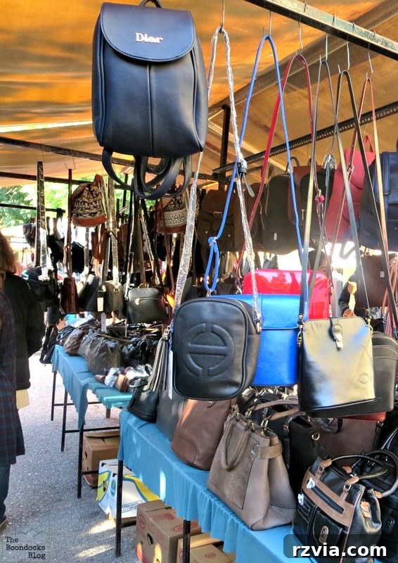 Handbag vendor, The People's Market - www.theboondocksblog.com