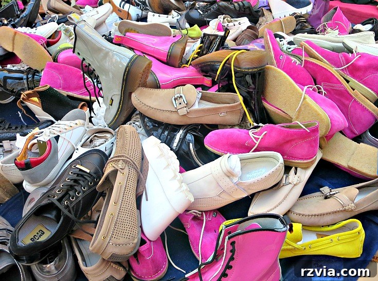 Shoe stall, The People's Market - www.theboondocksblog.com