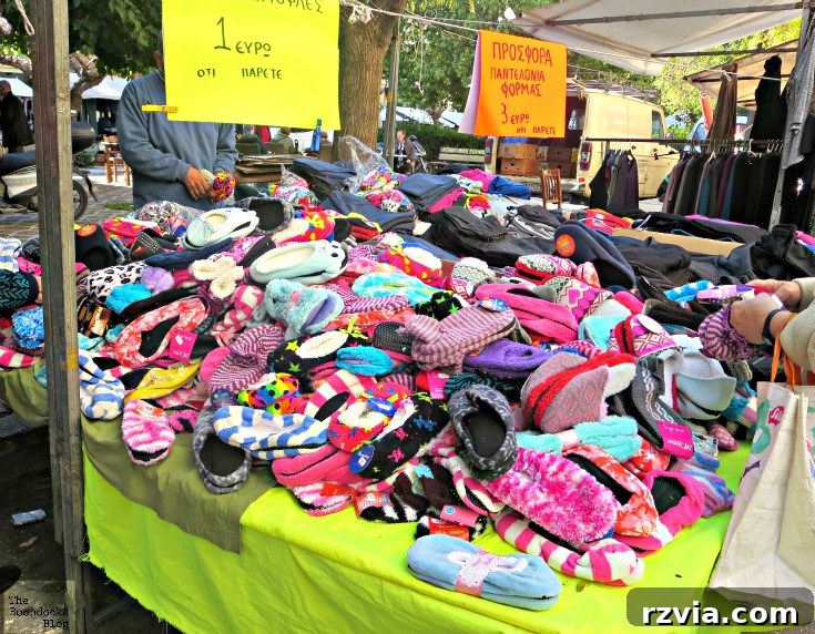 Slipper stall, The People's Market - www.theboondocksblog.com