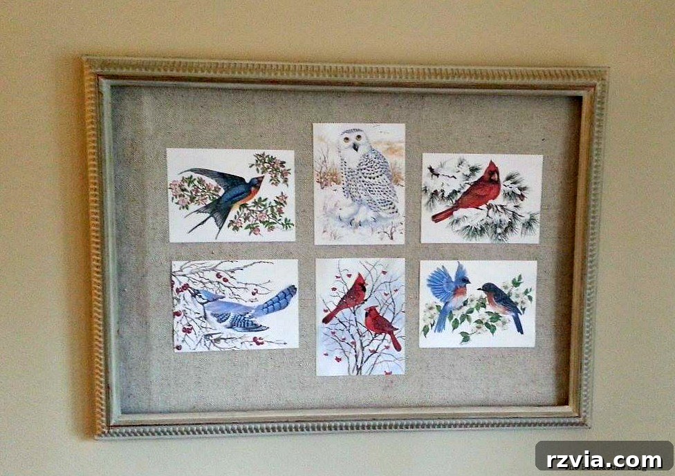 Picture Frame with Birds of Christmas - The Boondocks Blog