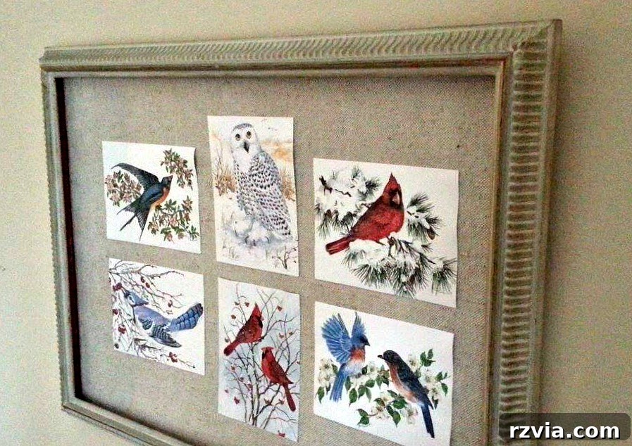 Birds of Christmas picture frame - The Boondocks Blog