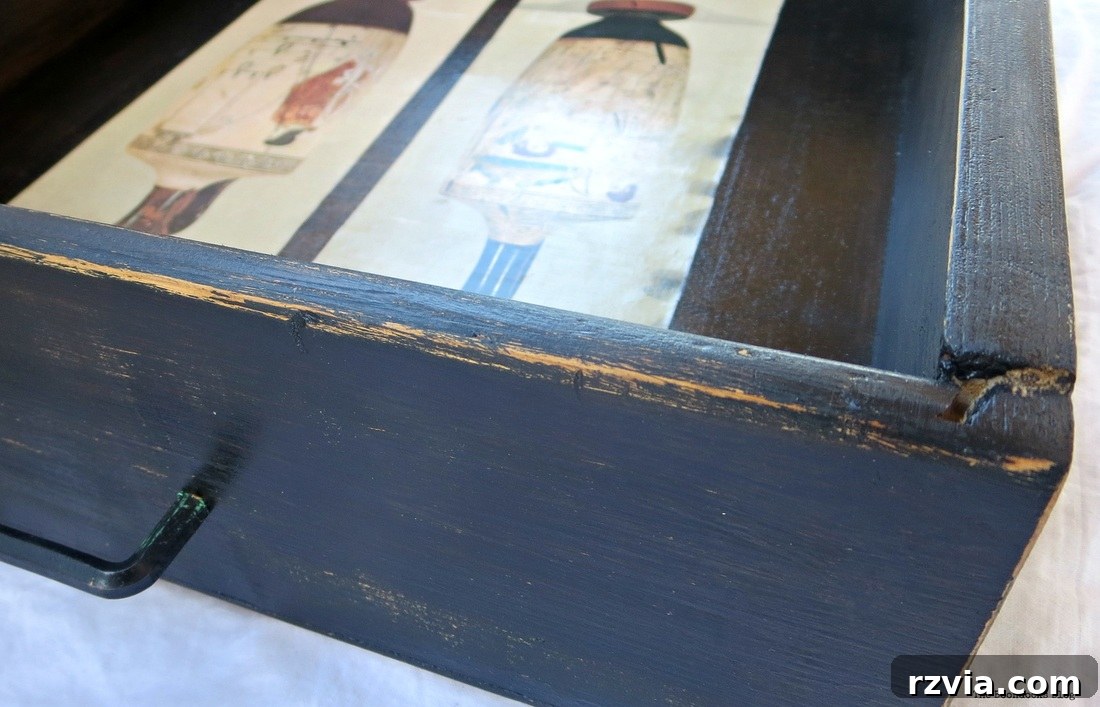  Tray from drawer, closeup, An Ancient Tray www.theboondocksblog.com